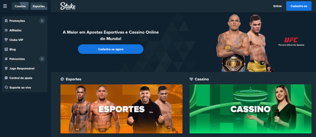 Stake apostas online no Brasil com esportes, cassino e jogos rápidos